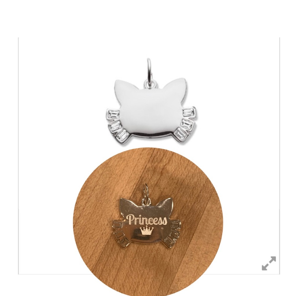 Cat tag or human necklace charm :)